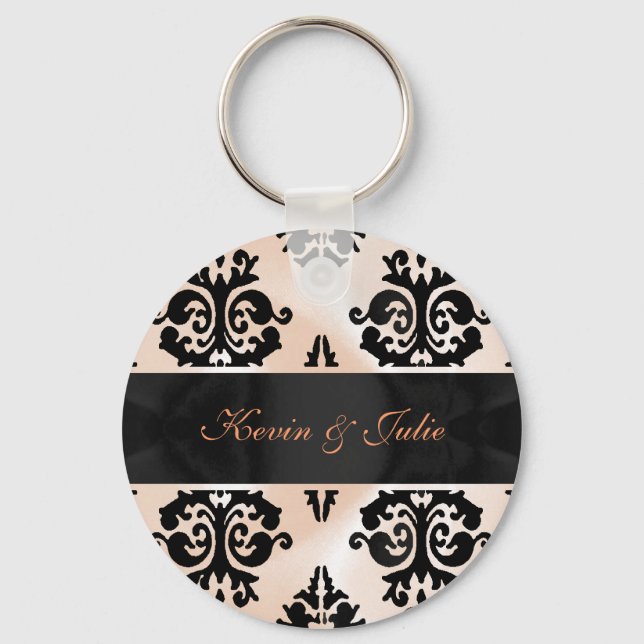 Porte-clés Elegant damask keychain (Recto)