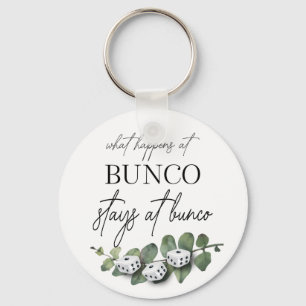 Porte-clés Elégant Eucalyptus Bunco Floral