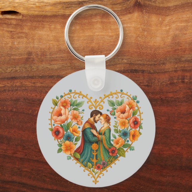 Porte-clés Elegant  Love Heart (Verso)