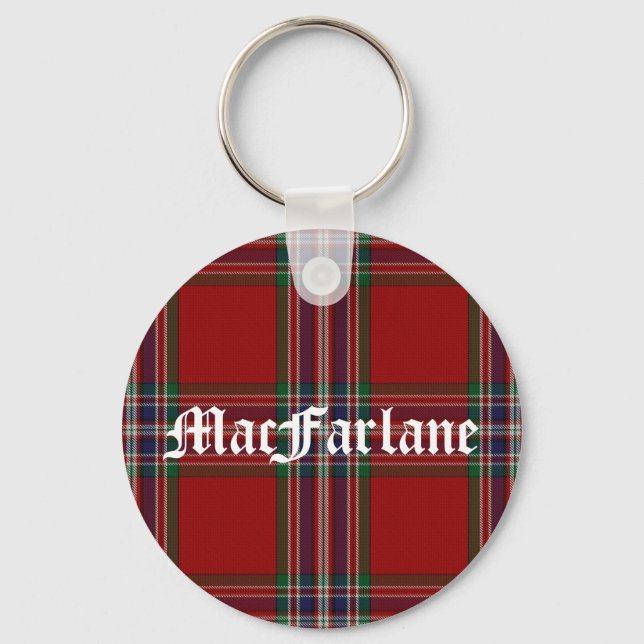 Porte-clés Élégant MacFarlane Tartan Plaid (Recto)