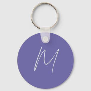 Porte-clés Élégant Moderne Monogramme de Nom Propre