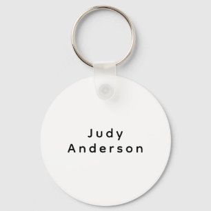 Porte-clés Élégant Moderne Simple Professionnel Votre Nom