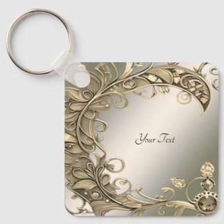 Porte-clés Élégant Porte - clé décoratif or moderne