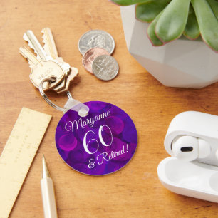 Porte-clés Élégant Purple 60 & Retraite
