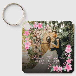 Porte-clés Elégant Romantique photo Heureuse Sainte-Valentin