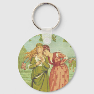 Porte-clés Élégant Romantique Vintage Saint-Valentin, Ère Vic