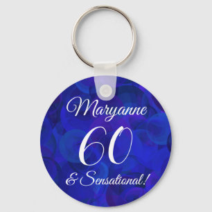 Porte-clés Elégant Royal Blue 60 & Sensational Birthday Part