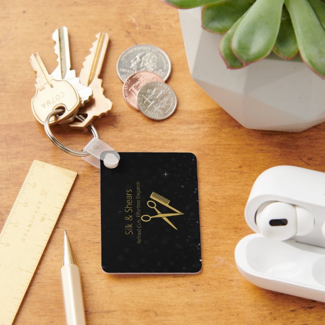 Porte-clés Elégant salon de coiffure Porte - clé - Parties sc (Bureau)