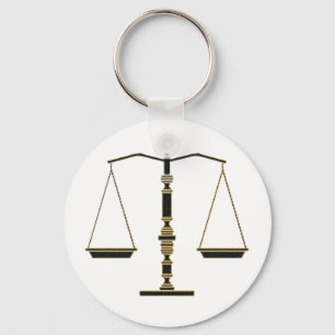 Porte-clés Elegant Scales of Justice Law Firm