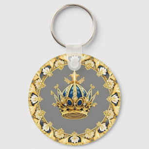 Porte-clés Elégante Couronne d'or