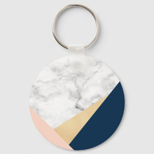 Porte-clés Eléged marble gold peach