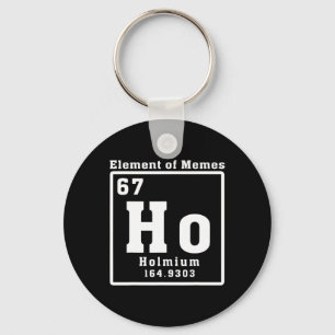Porte-clés Élément de Memes Ho Holmium 67 Drôle de Science