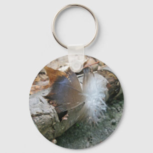 Porte-clés Éléments de coordination de la plume de vautour de