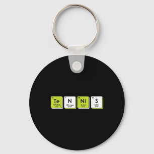 Porte-clés Éléments de tableau périodique de tennis Sport Drô