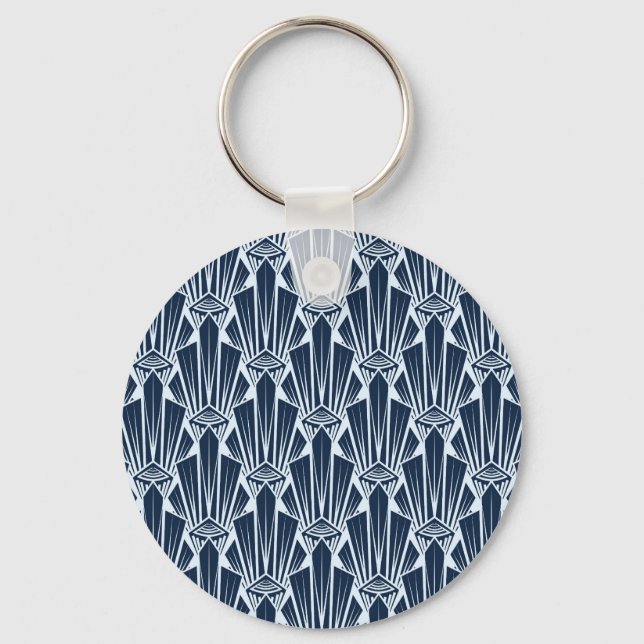 Porte-clés Éléments géométriques : Motif moderne stylisé (Recto)