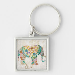 Porte-clés Éléphant de Boho Paisley I