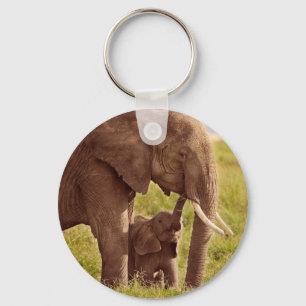 Porte-clés Éléphant et bébé des images   de Getty