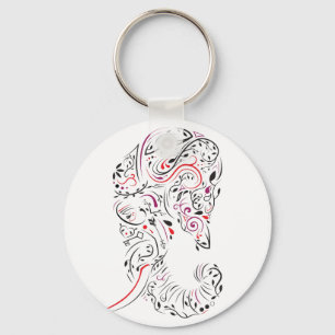 Porte-clés éléphant orné