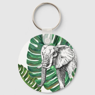 Porte-clés Elephant Safari personnalisable