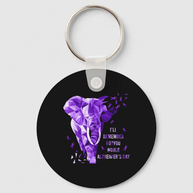 Porte-clés Éléphant Se Souvient Pour Vous Monde Heimerheimer  (Recto)