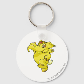 Porte-clés Eléphante jaune