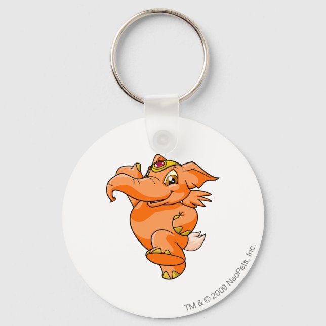 Porte-clés Elephante Orange (Recto)