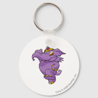 Porte-clés Eléphante violet