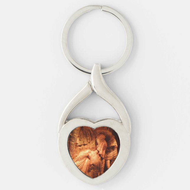 Porte-clés Elephants Heart Keychain (Devant)