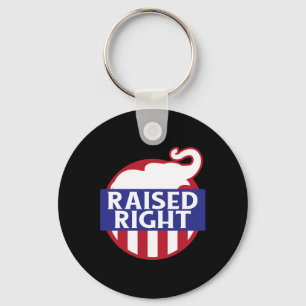 Porte-clés Élevé à droite Élevé à droite Votez Trump Éléphant