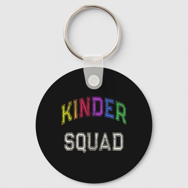 Porte-clés Élève de maternelle Kinder Squad Professeur de lec (Recto)