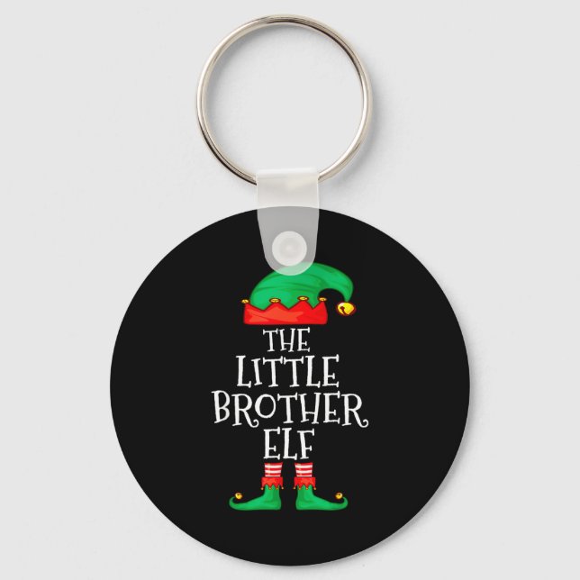 Porte-clés Elf Family Christmas Little Brother Elf Sweater Me (Recto)