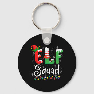 Porte-clés Elf Squad Amusant Elf Famille de Noël Correspondan