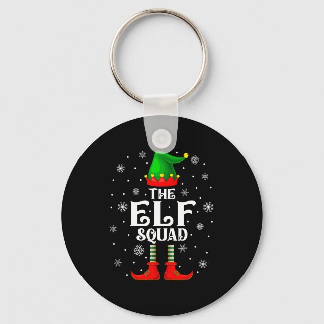 Porte-clés Elf Squad Family Matching Xmas Funny Christmas Vib (Recto)