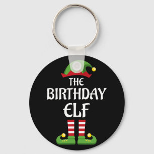 Porte-clés Elfe d'anniversaire Famille Groupe de Noël corresp