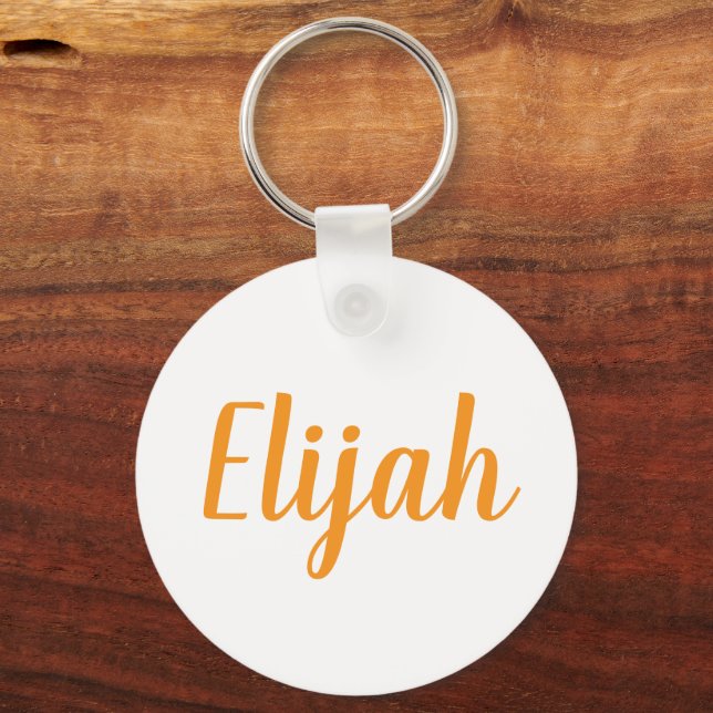 Porte-clés Elijah name Metal ring keychain (Verso)