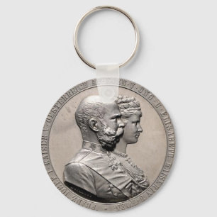 Porte-clés Élisabeth d'Autriche Sissi & Empereur Coin