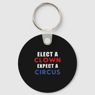 Porte-clés Élisez un clown, attendez un cirque Design anti-Tr