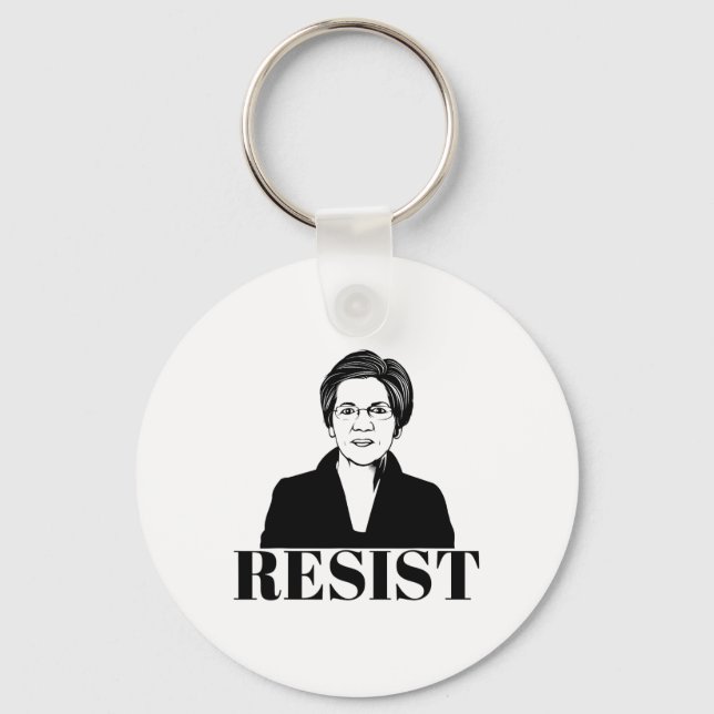 Porte-clés Elizabeth Warren Teeshirt Résistance féministe pol (Recto)