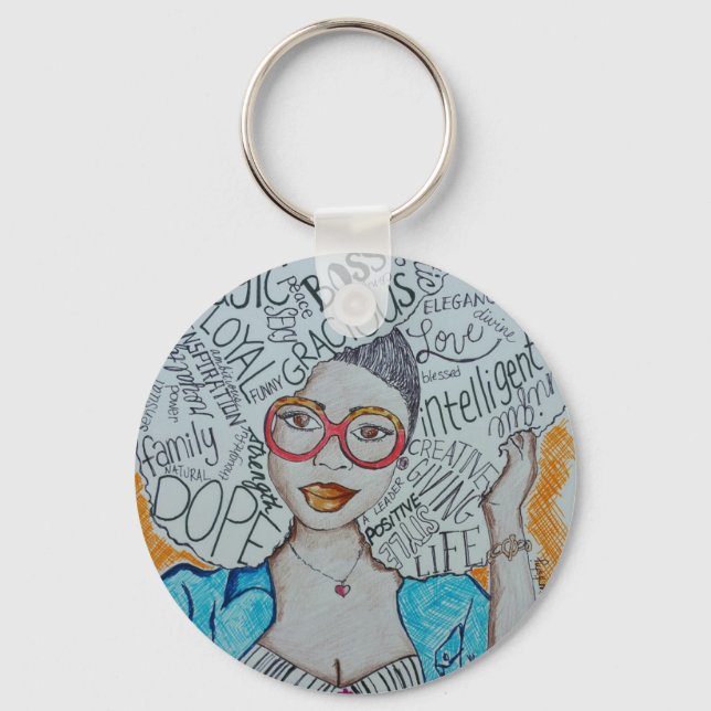 Porte-clés Elle Est... (Recto)