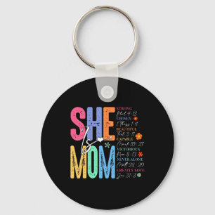 Porte-clés Elle est maman chrétienne Fête des mères Jésus Mam