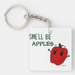 Porte-clés ELLE SERA Porte - clé acrylique POMMES