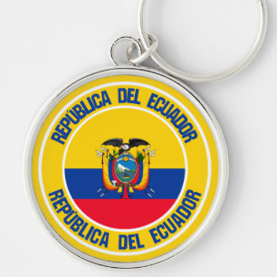 Porte-clés Emblème autour de l'Equateur