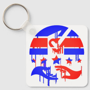 Porte-clés Emblème créatif de l'autonomisation et de la repré