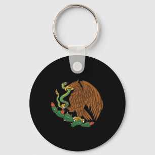 Porte-clés Emblème d'aigle Mexique Drapeau mexicain Cinco De