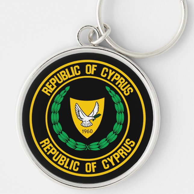 Porte-clés Emblème de Chypre (Devant)