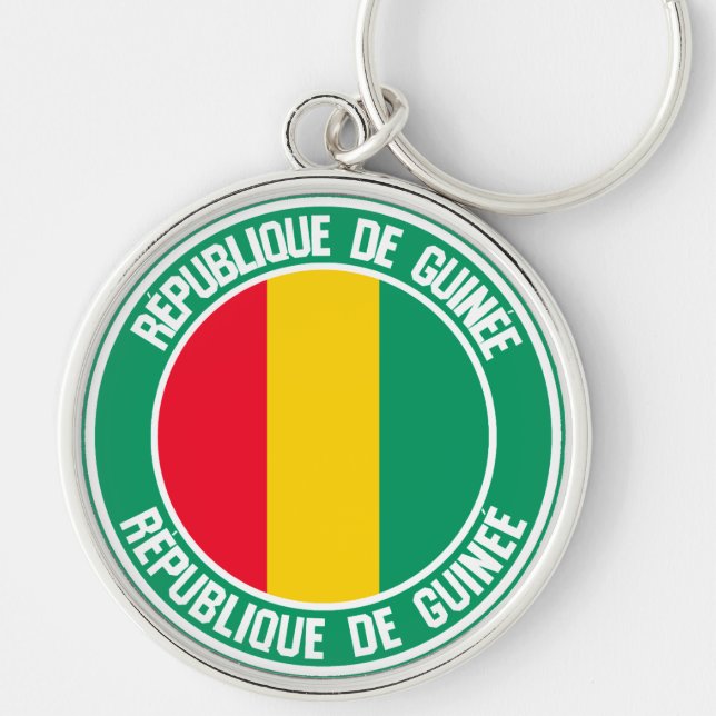 Porte-clés Emblème de la Guinée (Devant)