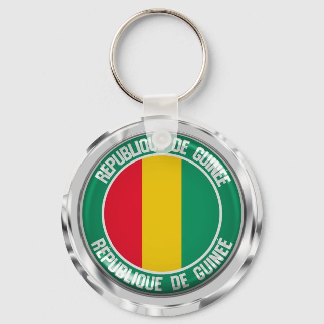 Porte-clés Emblème de la Guinée (Recto)