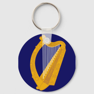 Porte-clés emblème de la harpe d'Irlande