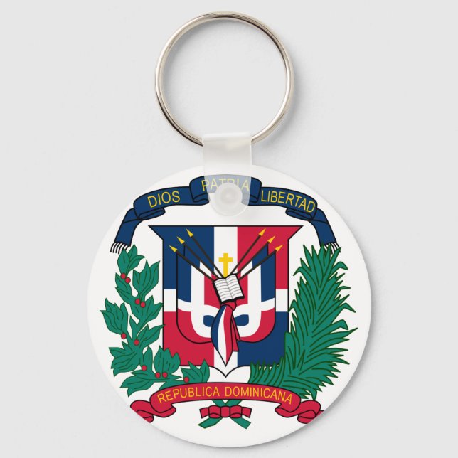 Porte-clés emblème de la république dominicaine (Recto)