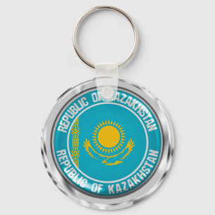 Porte-clés Emblème de la ronde du Kazakhstan